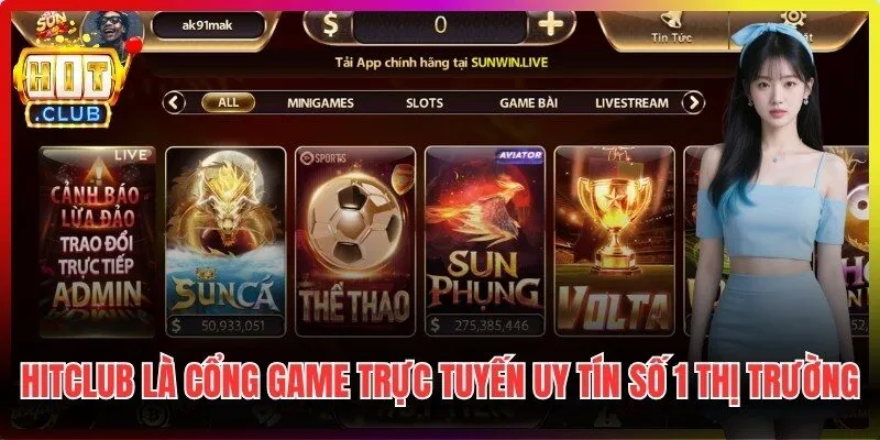 Hitclub được biết đến là cổng game trực tuyến uy tín số 1 thị trường